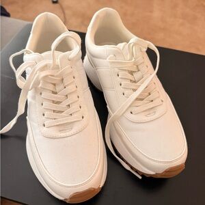 Dolce Vita White Sneakers with Tan Sole